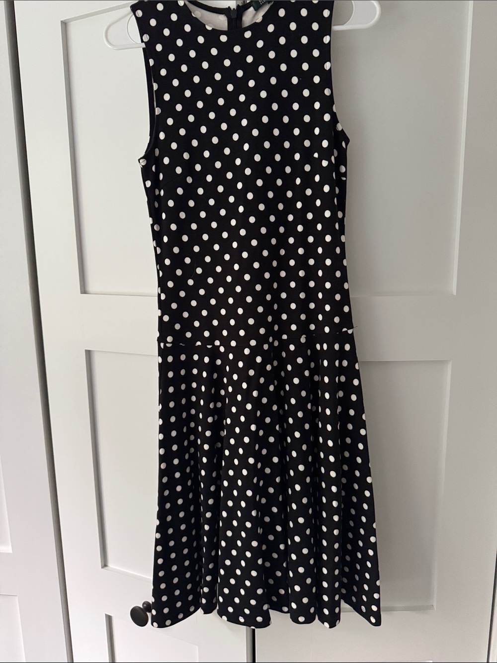 Ralph Lauren Black and White Polka Dot Dress